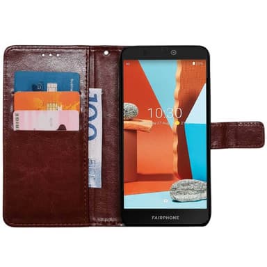 Lommebokdeksel 3-kort Fairphone 3 Plus - Brun