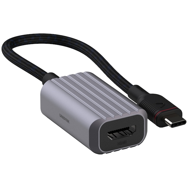 Unysink USB-C til HDMI adapter 10378 (grå)
