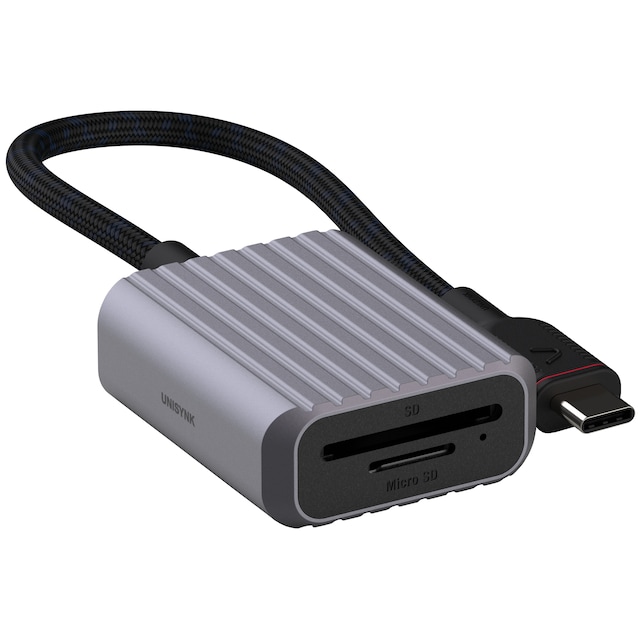 Unysink USB-C til Memory Card adapter 10382 (grå)