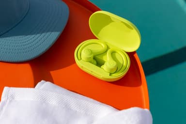 JLab Go Air Sport helt trådløse in-ear hodetelefoner (gul)