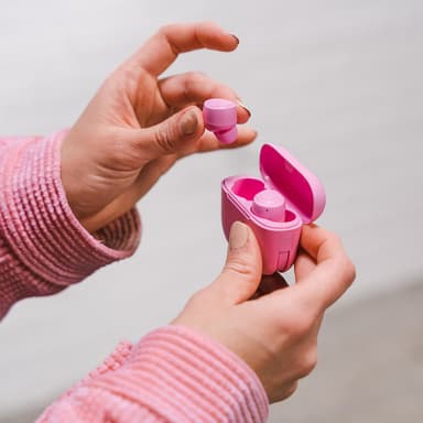 JLab Go Air Pop helt trådløse in-ear hodetelefoner (rosa)