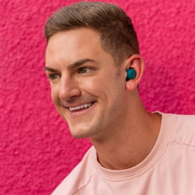 JLab Go Air Pop helt trådløse in-ear hodetelefoner (blågrønn)