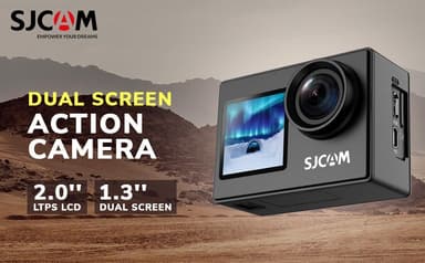 SJCAM SJ4000Dual Screen 4K 30fps Actionkamera, Wifi, Dobbel skjerm, Vanntett skall. bærbar