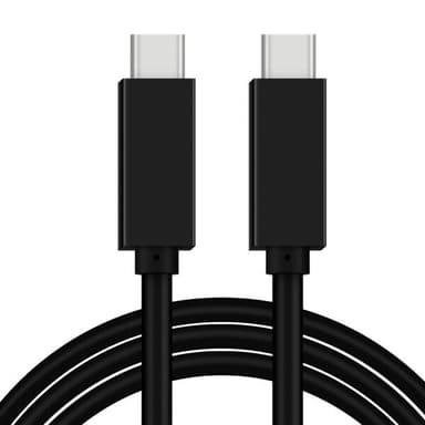 USB-C til USB-C-kabel USB 3.2 C PD100W 20GB/s 5A Hvit