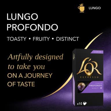 L'Or Lungo 8 Profondo kaffekapsler (10-pk)