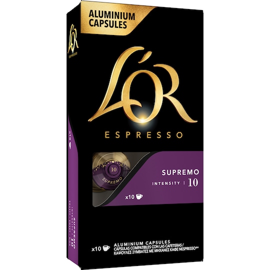 L Or Espresso 10 Supremo kaffekapsler (10-pk)