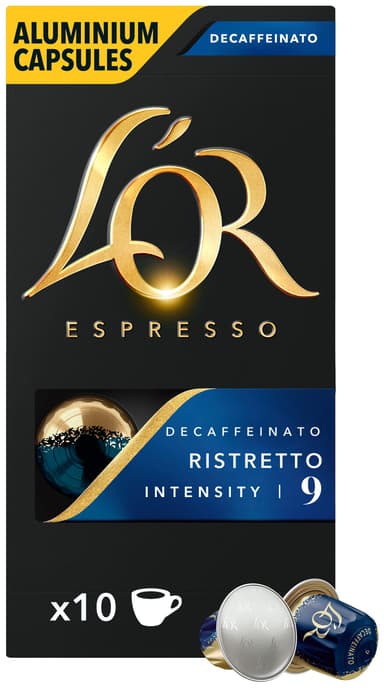 L'Or Ristretto Decaffeinato 9 kaffekapsler (10-pk)