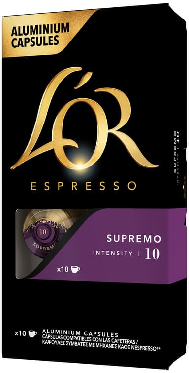 L'Or Espresso 10 Supremo kaffekapsler (10-pk)