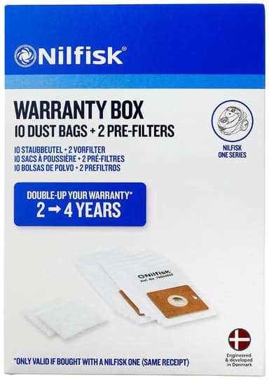 Nilfisk One garantiboks + støvsugerposer 42000600