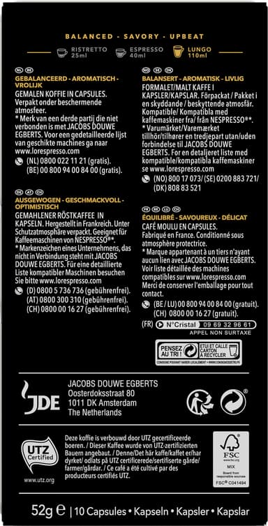 L'Or Espresso 5 Mattinata kaffekapsler 4028595
