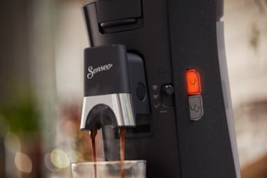 Senseo Select ECO kaffemaskin CSA240/21 (sort/hvitflekket)