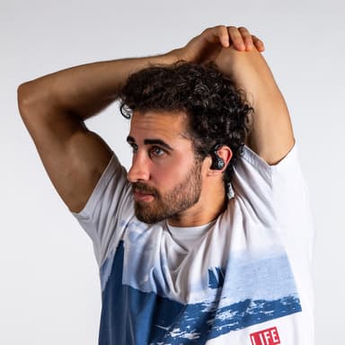 JLab Epic Air Sport ANC helt trådløse in-ear hodetelefoner (sort)