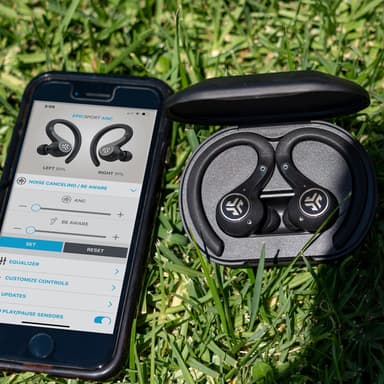 JLab Epic Air Sport ANC helt trådløse in-ear hodetelefoner (sort)