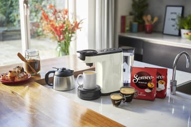Senseo Switch kapsel- og filterkaffemaskin HD6594/00 (hvit)