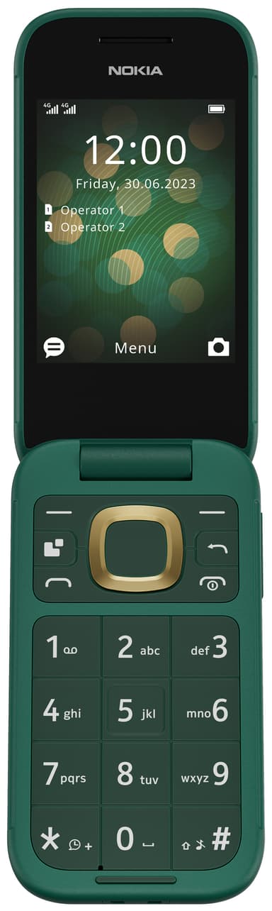 Nokia 2660 Flip mobiltelefon (grønn) Elkjøp