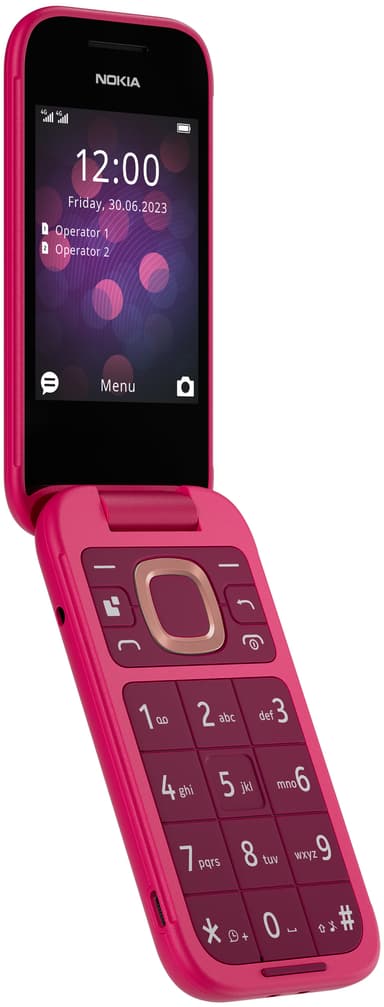 Nokia 2660 Flip mobiltelefon (rosa)