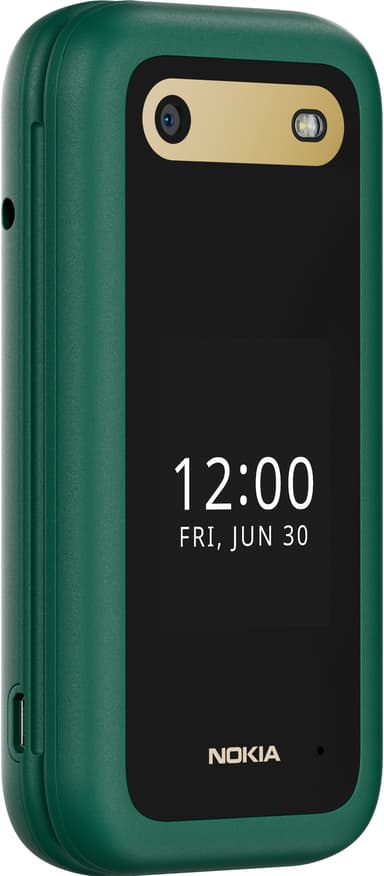 Nokia 2660 Flip mobiltelefon (grønn)