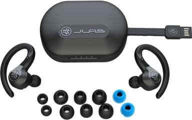 JLab Epic Air Sport ANC helt trådløse in-ear hodetelefoner (sort)
