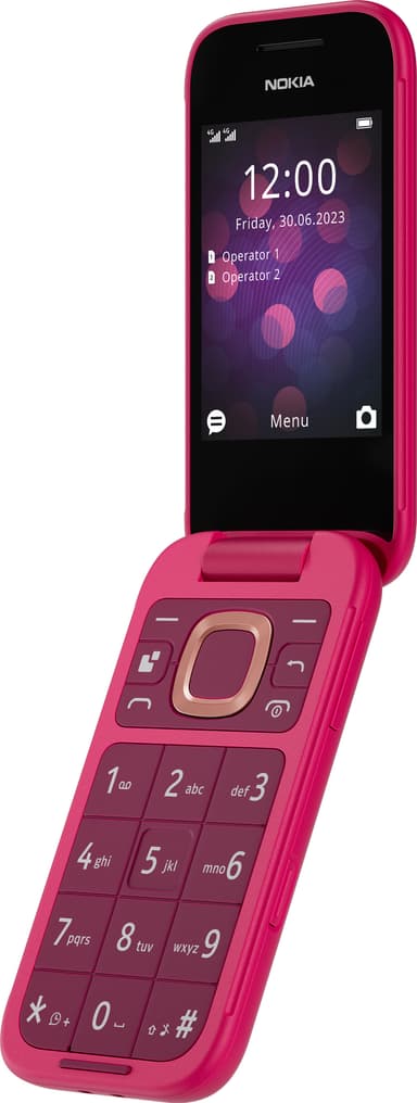 Nokia 2660 Flip mobiltelefon (rosa)