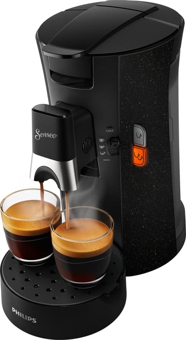 Senseo Select ECO kaffemaskin CSA240/21 (sort/hvitflekket)