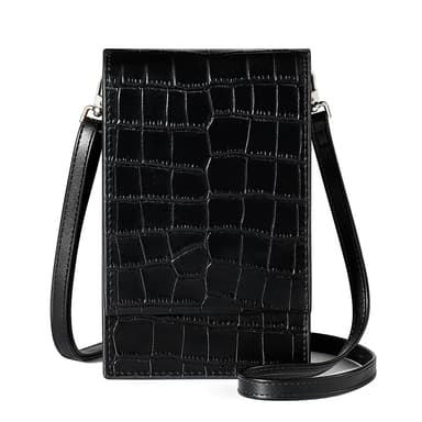 Justerbar Crossbody mobiltelefonväska Sort