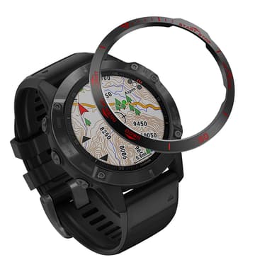 Klockramsinsats i rostfritt stål Garmin Fenix 6