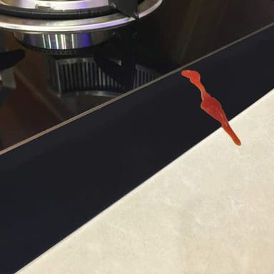 Komfyrstøping T-stripe silikon 54 cm (21 "") Svart