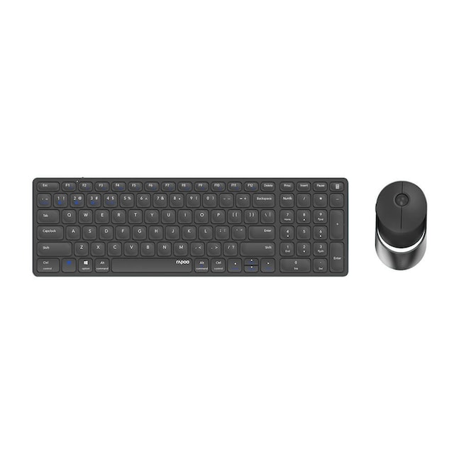 RAPOO Tastatur/Musesett 9750M Multi-Mode Trådløst Mørkegrå