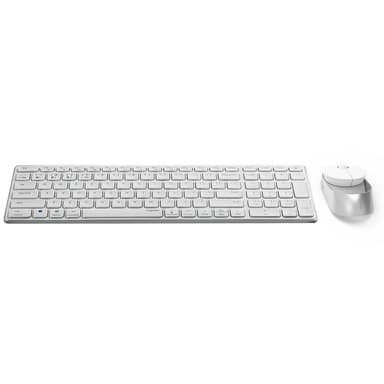 RAPOO Tastatur/Musesett 9750M Multi-Mode Trådløst Hvit