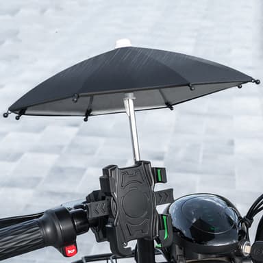 Vattentät solskydd litet paraply Cykelstyre Mobiltelefonhållare