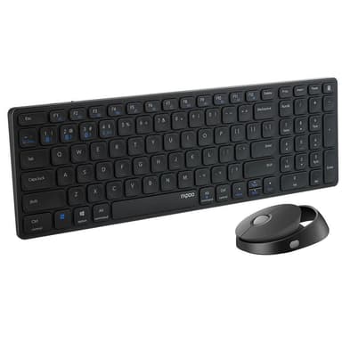 RAPOO Tastatur/Musesett 9750M Multi-Mode Trådløst Mørkegrå