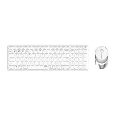 RAPOO Tastatur/Musesett 9750M Multi-Mode Trådløst Hvit
