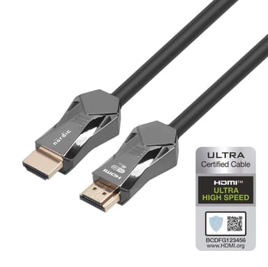 NORDIC-SERTIFISERT KABLER 5m Ultra High Speed ​​​​HDMI 2.1 8K 60Hz 4K 120Hz 48Gbps Dynamic HDR eARC VRR-kabel gullbelagt