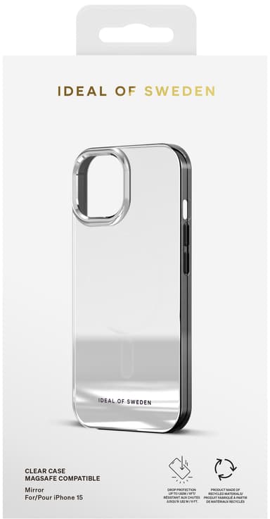 iDeal of Sweden MagSafe Clear deksel til iPhone 16e/15/14/13 (Mirror)