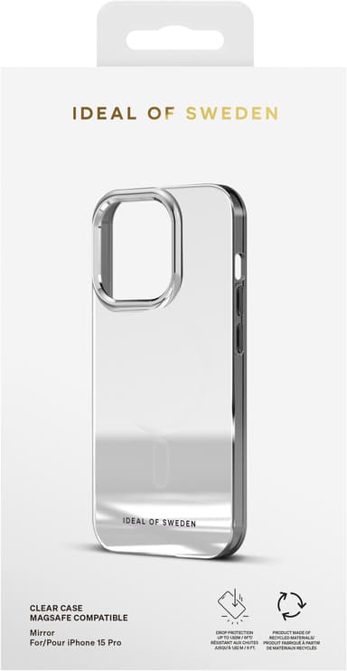 iDeal of Sweden MagSafe Clear deksel til iPhone 15PR (Mirror)
