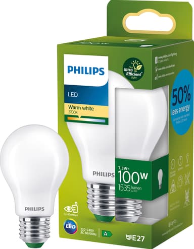 Philips Classic LED-pære 7,3 W A60 E27