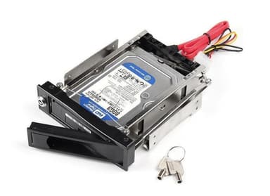 NÖRDIC 5,25"" mobilstativ for 1 x 3,5"" SATA / SAS HDD