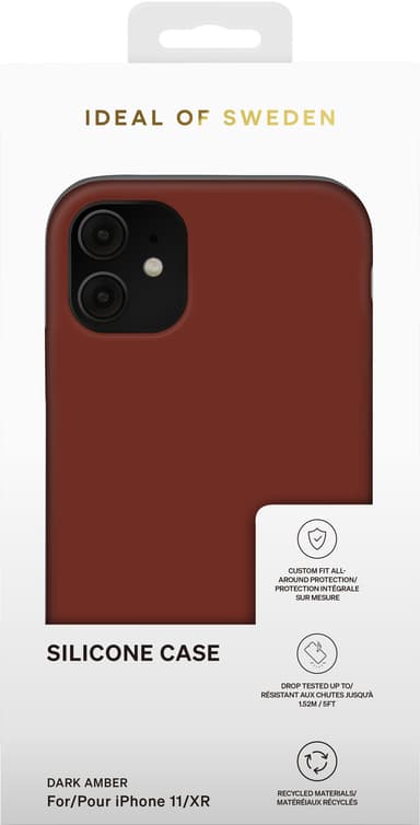 iDeal of Sweden Silicone deksel til iPhone 11/XR (dark amber)