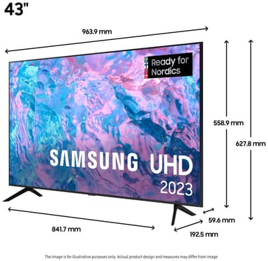 Samsung 43" CU7175 LED 4K Smart TV (2023)