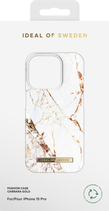 iDeal of Sweden Fashion deksel til iPhone 15PR (Carrara Gold)
