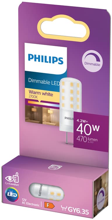 Philips Classic LED-pære 4,2W GY6,35