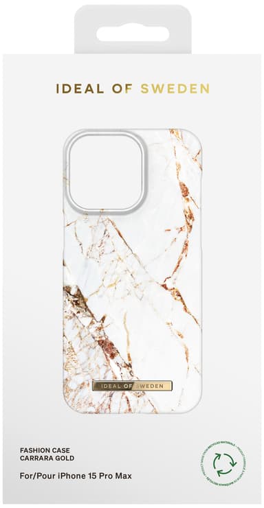 iDeal of Sweden Fashion deksel til iPhone 15PM (Carrara Gold)