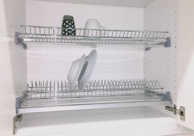Epoq oppvaskstativ 60 cm 2 hyller (hvit)