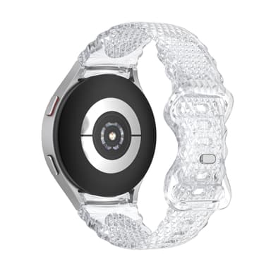 TPU Crescent Lace Strap Klokkearmbånd for Galaxy Watch 4/5/5 PRO Grå