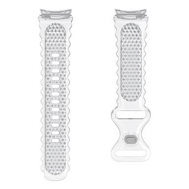 TPU Crescent Lace Strap Klokkearmbånd for Galaxy Watch 4/5/5 PRO Grå
