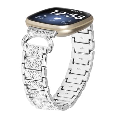 Fitbit Versa3/4 klokkerem Sølv