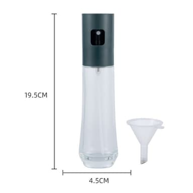 Sprayflaska i glas för olja med tratt 150 ml