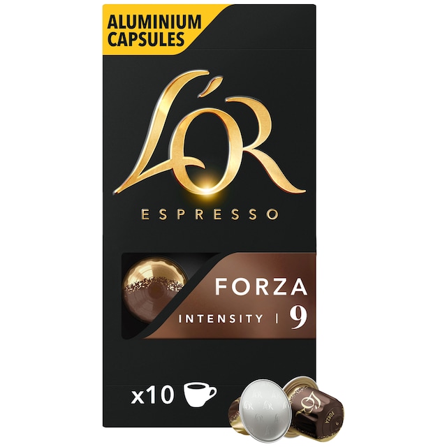 L Or Espresso 9 Forza kaffekapsler (10-pk)
