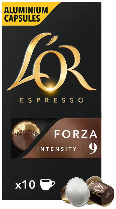L Or Espresso 9 Forza kaffekapsler (10-pk)