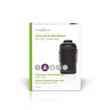 Smartphone Sykkel Mount | Universal XL | justerbar Bredde | Justerbar